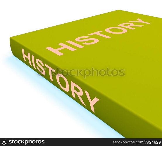 Biology Book Shows Education And Learning. History Book Showing Books About The Past