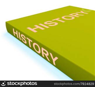 Biology Book Shows Education And Learning. History Book Showing Books About The Past