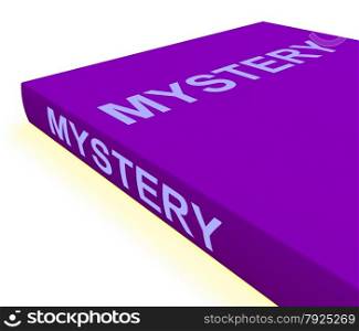 Biology Book Shows Education And Learning. Mystery Book Showing Fiction Genre Or Puzzle To Solve