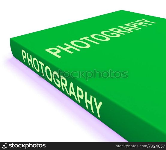 Biology Book Shows Education And Learning. Photography Book Showing Take Pictures Or Photograph