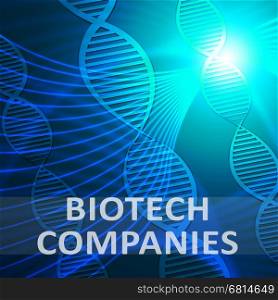 Biotech Companies Helix Means Biotechnology Corporations 3d Illustration