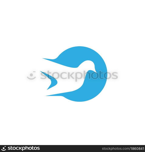 Bird Dove icon Template vector illustration design