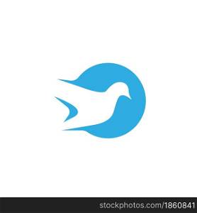 Bird Dove icon Template vector illustration design