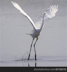 bird great egret ornithology