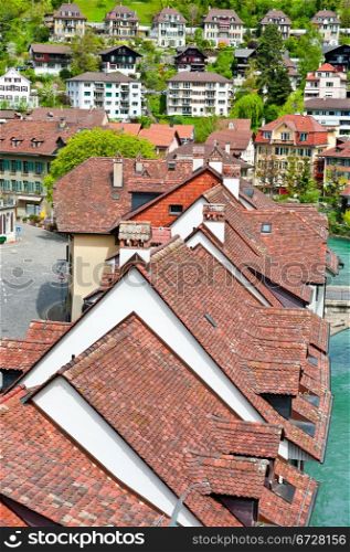 Bird&rsquo;s Eye View on the Roofs of the City of Berne