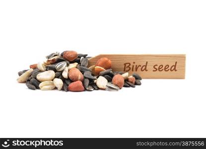 Bird seed at plate