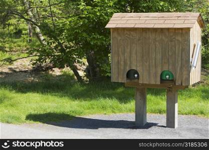 Birdhouse on the roadside