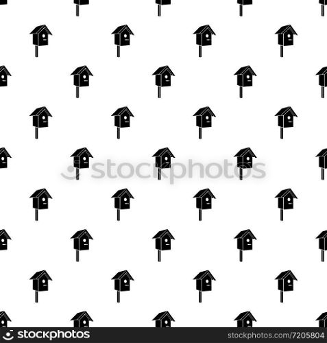 Birdhouse pattern vector seamless repeating for any web design. Birdhouse pattern vector seamless