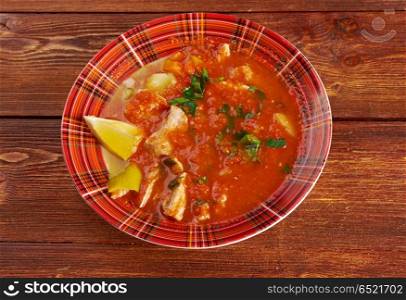 Birria spicy Mexican meat stew .Originally from Jalisco