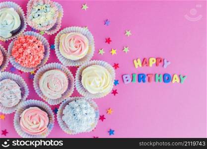 birthday cupcakes arrangement