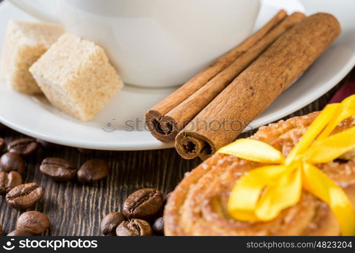 Biscuits on table. Assorted biscuits and sweets on table