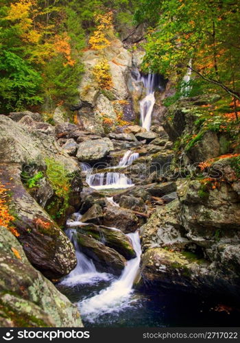 Bish Bash Falls in Massachusetts in the Berkshire County