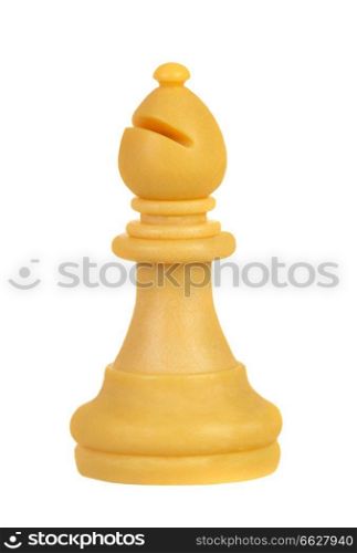 Bishop, chess piece isolated on a white background