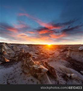 Bisti badlands, De-na-zin wilderness area, New Mexico, USA