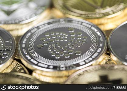 Bitcoin gold coin, Cryptocurrency concept, Virtual currency background