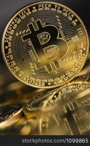 Bitcoin is a cryptocurrency and worldwide payment, technology concept