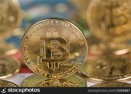 Bitcoins and new virtual money concept