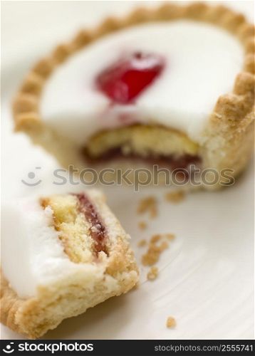 Bite of a Cherry Bakewell Tart