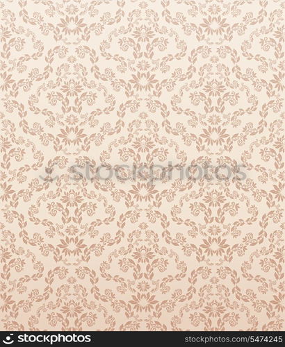 Bitmap decorative seamless floral ornament