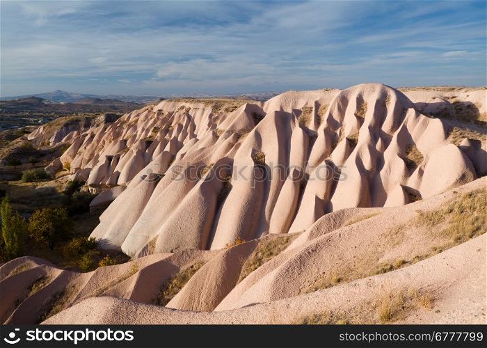 Bizarre geological formations in Cappadocia, Turkey