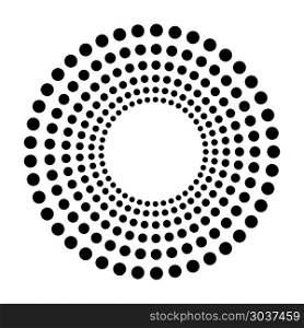 Black abstract dots isolated on white background in technology b. Black abstract dots isolated on white background in technology background, 3d circles illustration. Black abstract dots isolated on white background in technology background, 3d circles illustration