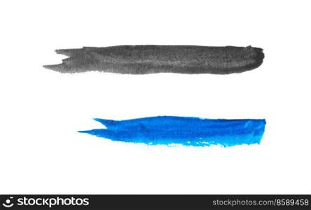 Black and blue background in watercolor