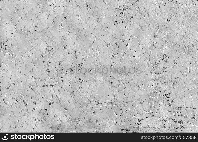 Black and white abstract grunge background. Monochrome texture with scratches, dots, wavy lines.. Black and white abstract grunge background.