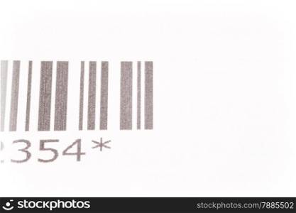 Black and white barcode. Particular of a Barcode