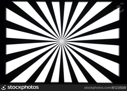 Black and white camera and optical lens test pattern