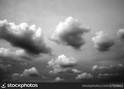 Black and white clouds floating integral I see dark.