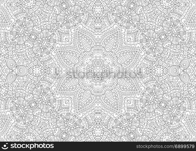 Black and white graphics with abstract outline pattern