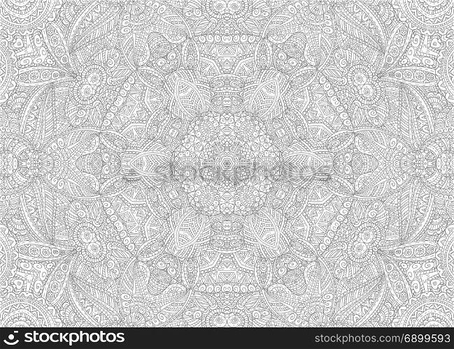 Black and white graphics with abstract outline pattern