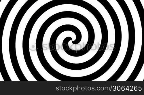 Black and white hypnosis circle (seamless loop)