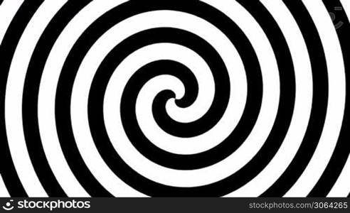 Black and white hypnosis circle (seamless loop)