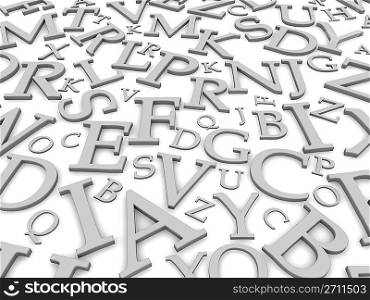 Black and white letters background