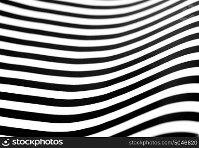 black and white lines with a graceful curve