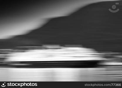 Black and white motion blur moving ship background. Black and white motion blur moving ship background hd