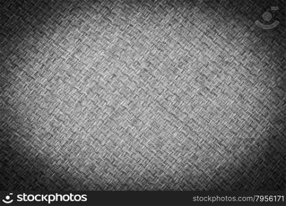Black and white of sackcloth with vignette for use as background