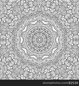 Black and white outline concentric pattern