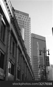 Black and White Photograph of Curry Building, Toronto Dominion Bank and Richardson Building