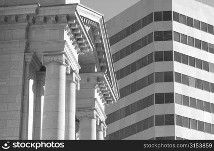 Black and White Photograph of Winnipeg classic architecture