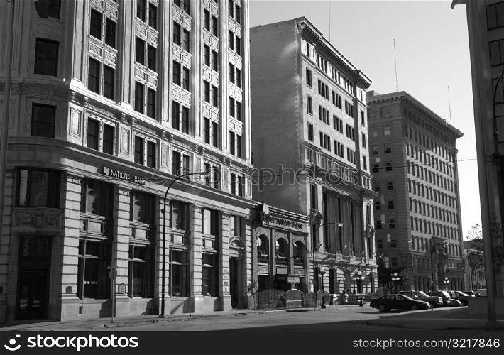 Black and White Photograph of Winnipeg classic architecture
