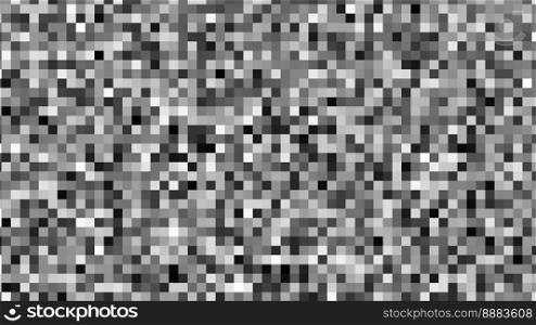 Black and white pixelated abstract background. 3d render illustration.. Black and white pixelated abstract background. 