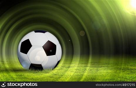 black and white soccer ball. Black and white football or soccer ball, colour illustration