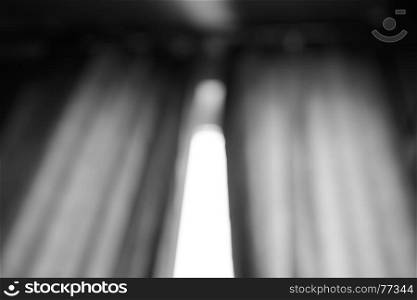 Black and white window curtains bokeh background. Black and white window curtains bokeh background hd