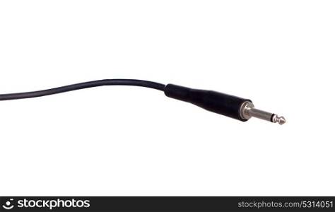Black audio connector. 3 pole jack connector