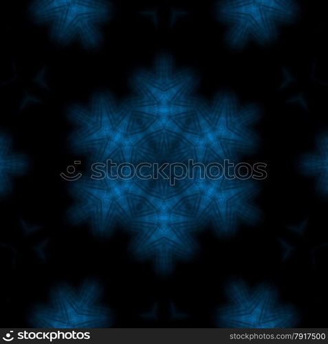 Black background with abstract blue pattern