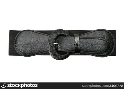 black belt isolated on a white