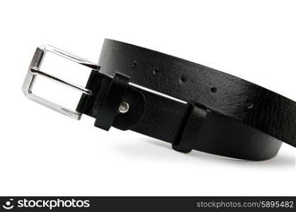 Black belt isolated on the white