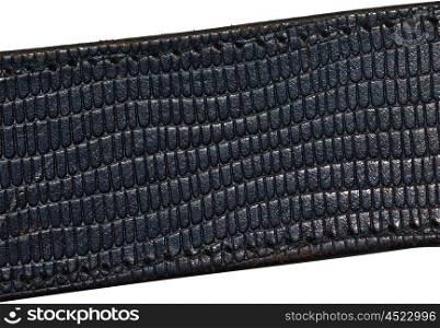 Black belt with top grain genuine leather cowhide